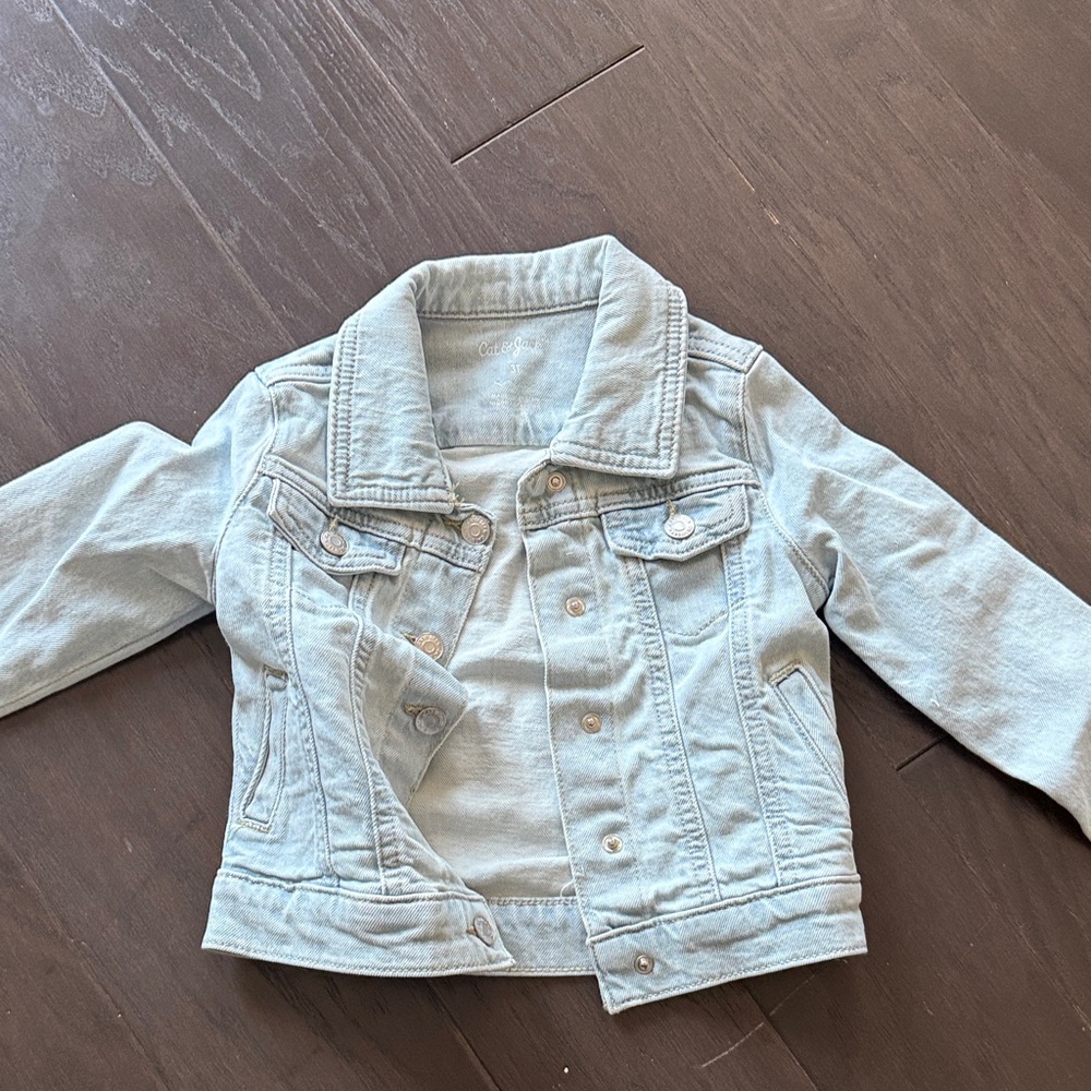 Toddler Girls Light Blue Denim Jacket